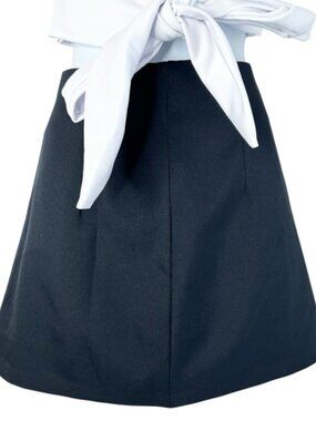 Y2k Women’s Micro Mini Skirt Medium Navy blue preppy Dark academia Whimsigoth